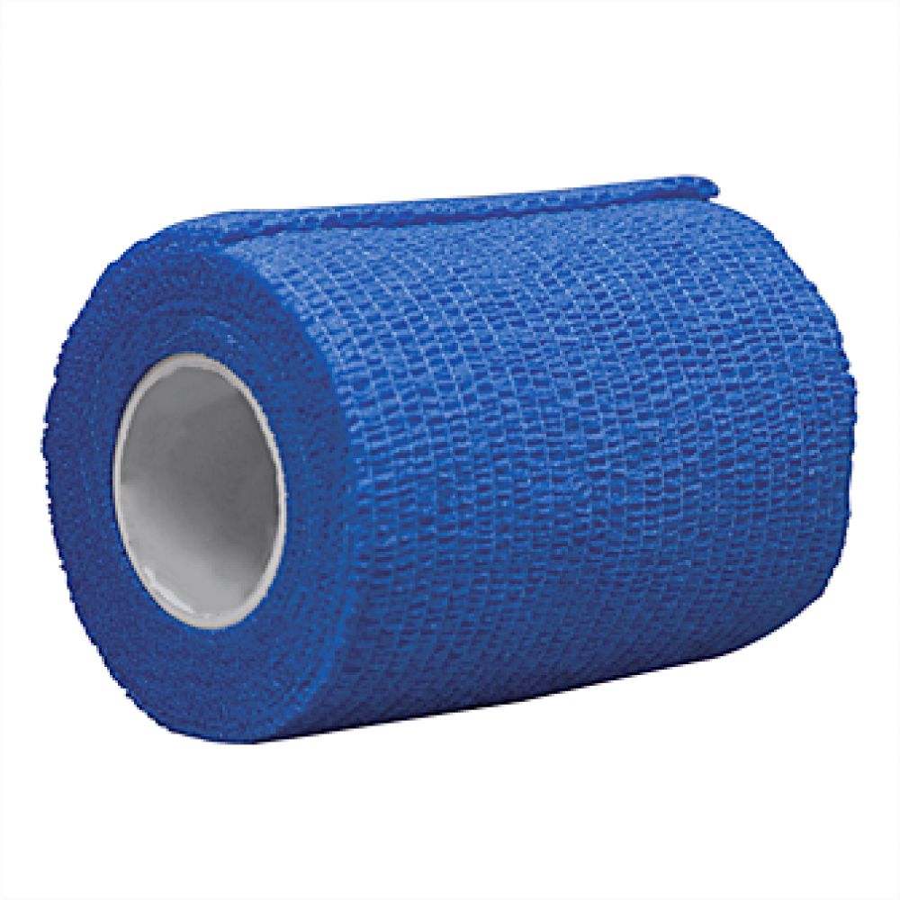 Bande de fixation autocollante UNI bleu 7,5cm/4,5m